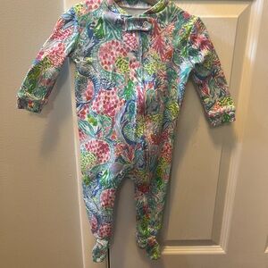Lilly Pulitzer Colorful Kids One Piece Footie